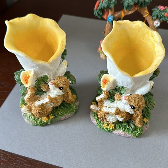 Vintage Resin Bunny Rabbit Figurines - Picture 5 of 10